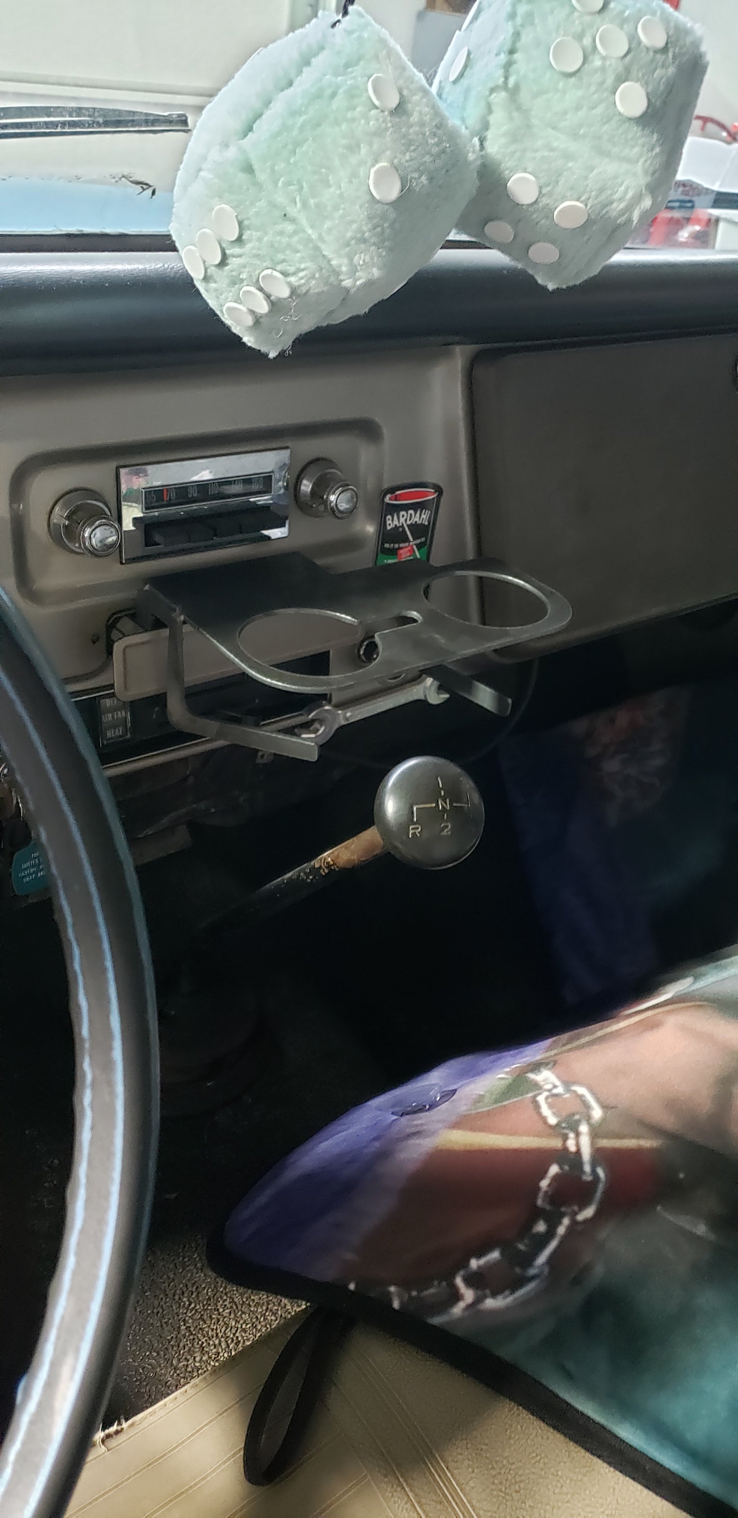 1967-1972 C10 Cup Holder slides into stock ashtray